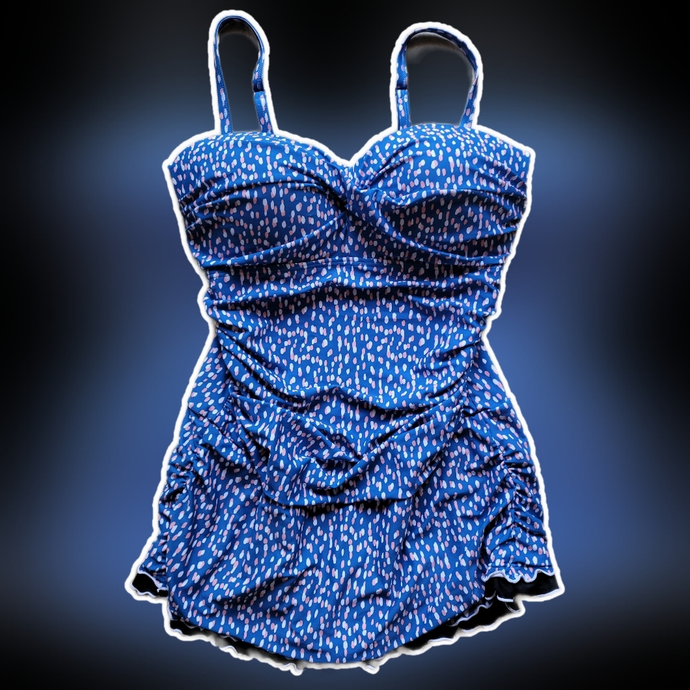 Hind Blue and Pink One Piece Swimwear